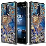 Nokia 8 Case, NageBee Design Premium [Ultra Slim Thin] Scratch Resistant TPU Rubber Hard Cover Case For Nokia 8 - Gear Wheel