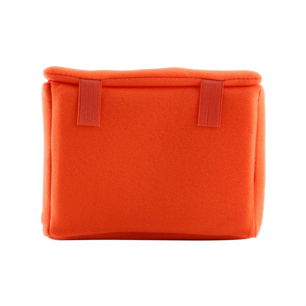 Bewinner Portable Camera Insert Bag, Orange, Velvet Liner, SLR DSLR Camera Case