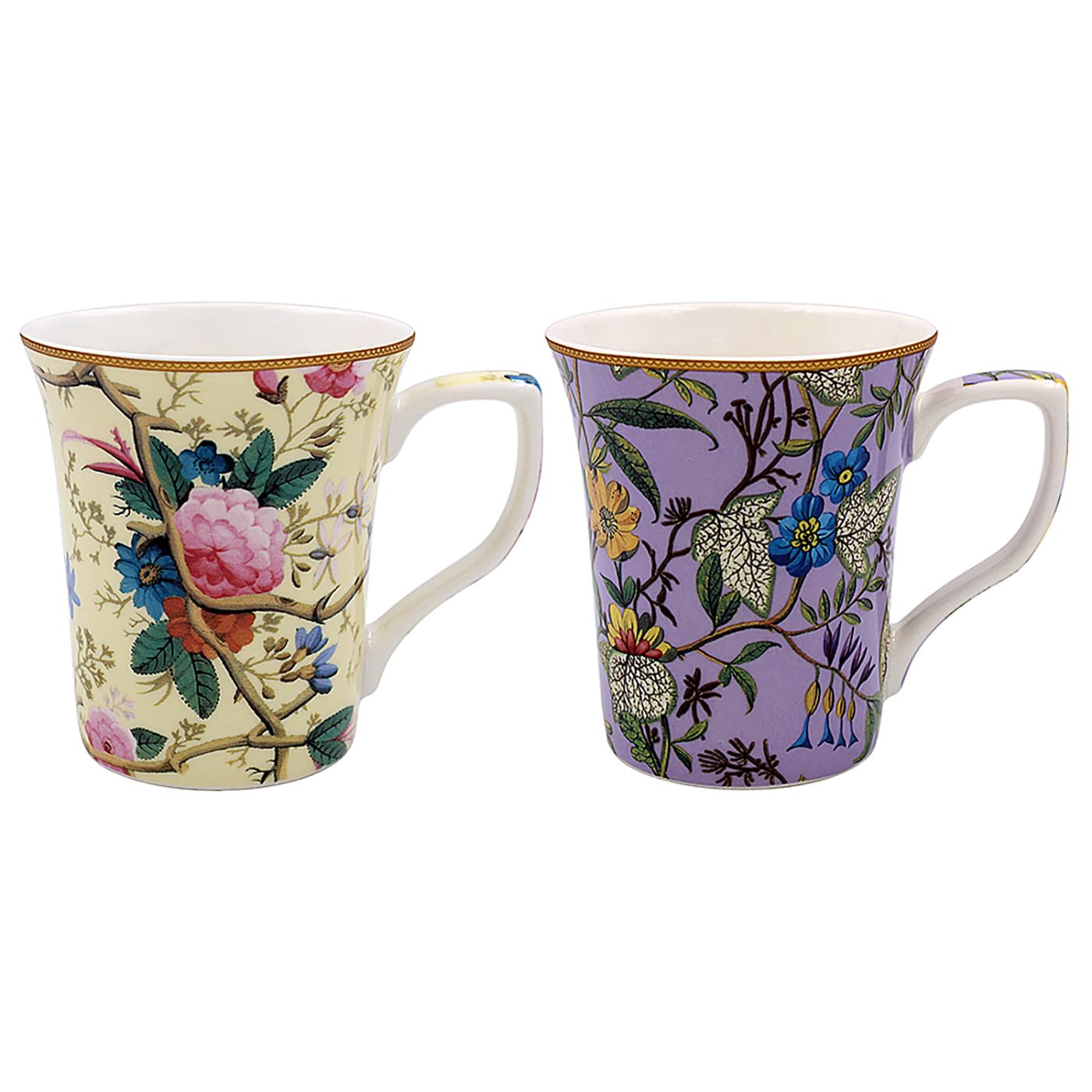 Lesser & Pavey William Kilburn Mugs Set of 2 | Ceramic Coffee Mugs Set for Home or Work | Premium Design Mugs Set for All Occasions | Lovely Mugs for Tea, Coffee & Hot Drinks - William Kilburn