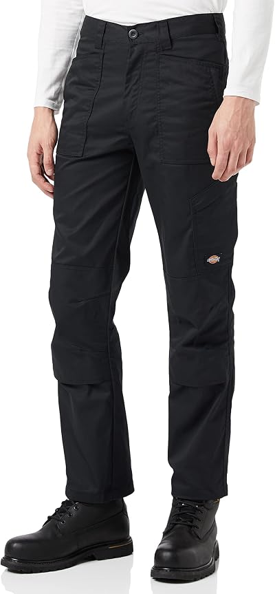 Dickies Action Flex Trouser Black 32W 32L Men's Workwear Pants
