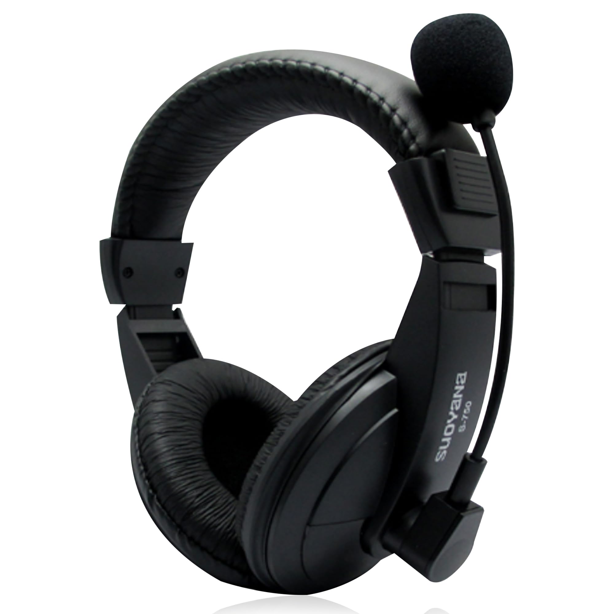 Photo 1 of XPLUS Wired Headset with Noise Cancelling Microphone for PC Laptop - Headphones with in-Line Control, Lightweight, Enhanced Sound & MIC Mute
