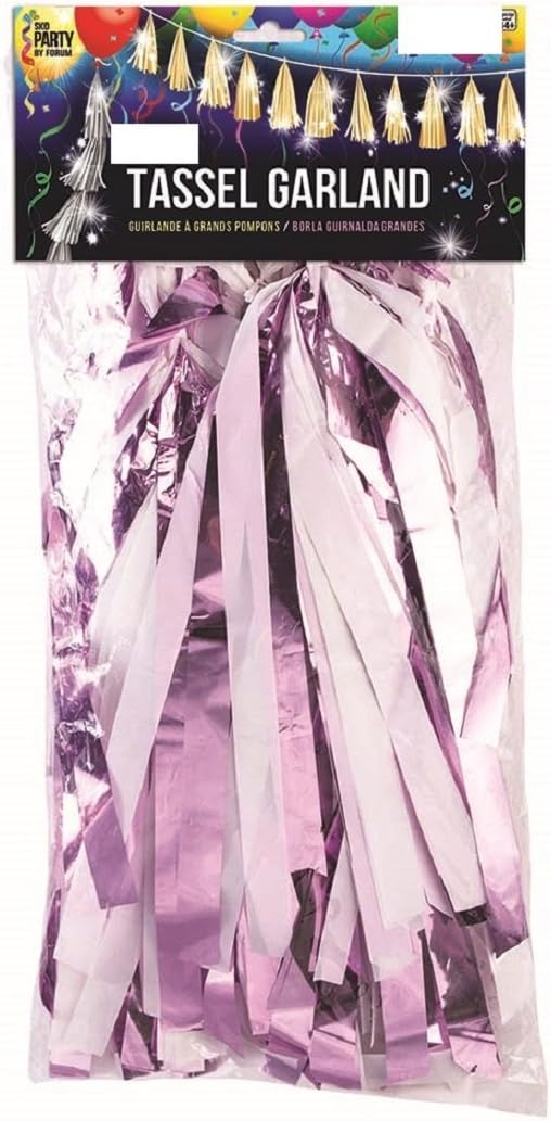SKD 12 Pack Balloon Tassels Garland Wedding Birthday Christmas Hanging Decoration (Light Pink White)
