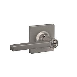 Lock Scout Straight Lever with Square Trim Bedroom