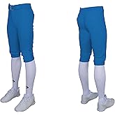 DYNAMIC Women's Softball Pants, Relaxed Fit, High Rise, Lightweight, Stretchable, Breathable, Pull On, Machine Wash, Adult Female in Royal X-Small