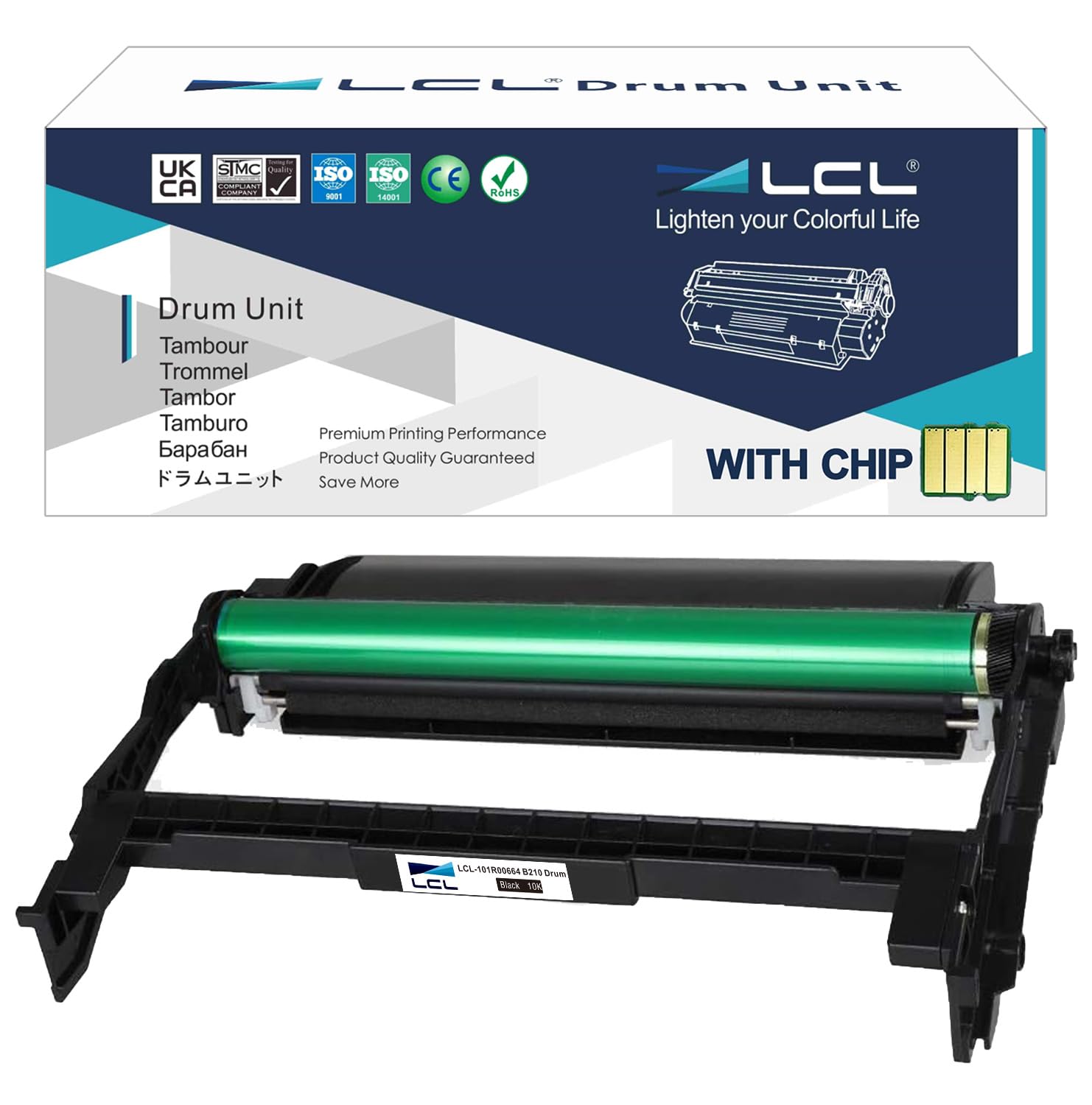 LCL Compatible Drum Unit 101R00664 Drum B210 B205 B215 Replacement for Xerox B210 B210DNI B205 B205 MFP B205NI B215 B215 MFP B215DNI (1 Pack)