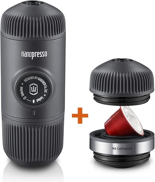 Wacaco Nanopresso Portable Espresso Maker Bundled with NS Adapter