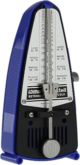 Wittner Metronome Taktell Piccolo Series 830 Blue Mechanical Wind-Up Germany view 1