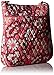 Vera Bradley Women's Cotton Triple Zip Hipster Crossbody Purse, Blush Pink, One Size