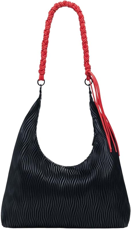 Schultertasche Litio Black Samarra Shoulder Bag Black schwarz