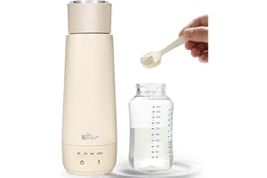 Bear Milk Warmer, Fast Water Warmer for Baby Formula with 10 Oz Large Capacity, Accurate 4 Temp Setting and Automaticlly Keep Warm, Compact Bottle Warmer(No Battery, 110V Only)