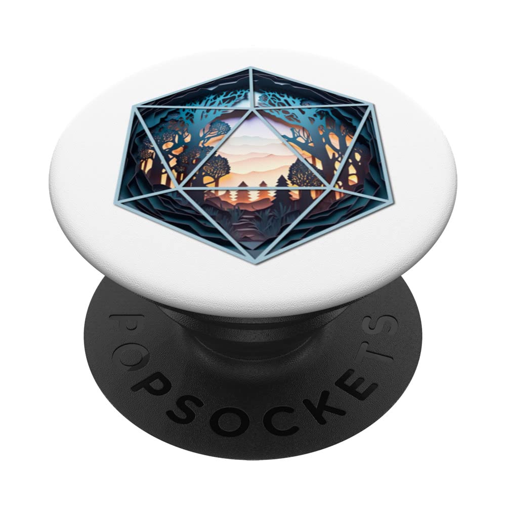 D20 Fantasy Landscape PopSockets Swappable PopGrip