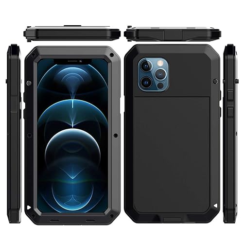 Marrkey for iPhone 12 Case,Full Body Protective Cover Heavy Duty