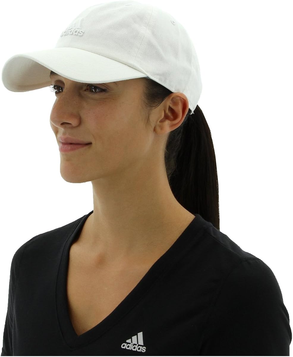 adidas Women's Saturday Cap, White/White, ONE SIZE: Clothing