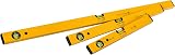 Stabila 70 Single Plumb Box Section Spirit Level Set 3 Piece