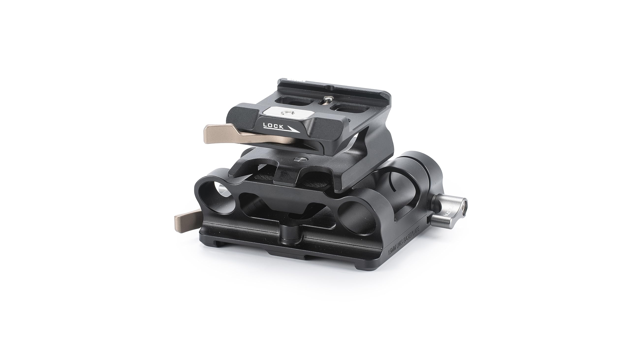 Tilta Modular 15mm LWS Baseplate Type III for a7R V, with ARCA Receiver, 1/4″-20, 3/8″-16 Threads TA-MBP3-B