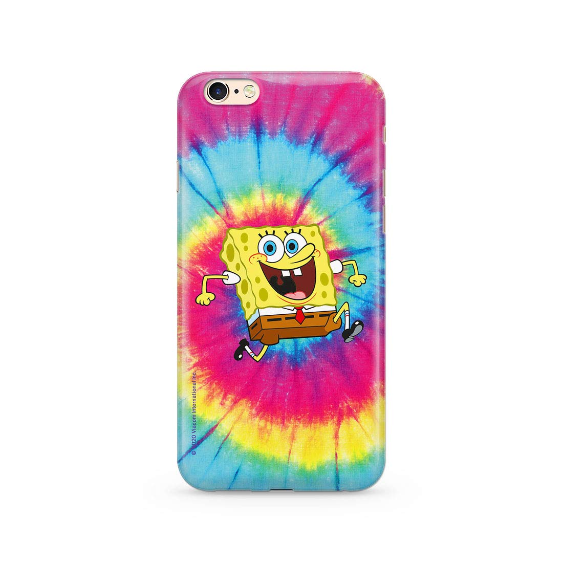 ERT GROUP Original SpongeBob TPU Case for iPhone 6 PLUS, Liquid Silicone Cover, Flexible and Slim, Protective for Screen, Shockproof and Anti-Scratch Phone Case Multicoloured