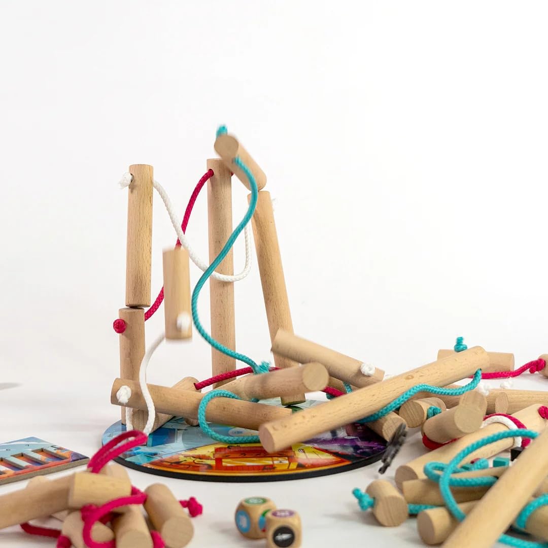 Nekojima | Avoid Mischievous Cats While Carefully Building a Japanese Power Grid | Stacking and Weaving Dexterity Game | Fun Family Game for Kids and Adults Ages 8 and Up | 1 to 5+ Players | 15 Min