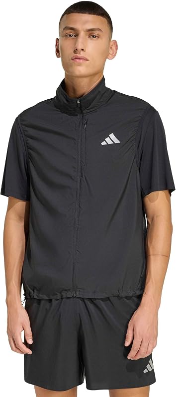 Homme Adi365 Running Essentials Vest Coat, black, M