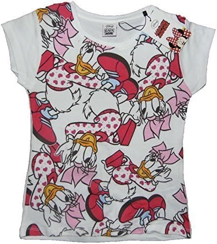 Girls Daisy Duck T-Shirt 100% Cotton 3-4Y Up To 13-14Y Bright Summery T-Shirt (3-4 Years)