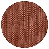Redwood (Brick & Tan) Wipeable Charger-Center Round Placemat