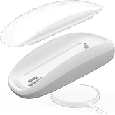 TATOFY Mouse Charger Compatible with Magic Mouse 2 (Lighting) Grip with Wireless Charging Support, Ergonomic Base (White)