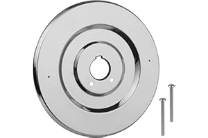 GZJOSUM 16090 Escutcheon Plate Replacement Compatible with Moen Chateau Collection, Chrome Shower Handle Cover Plate for One-Handle Tub and Shower Faucets, with 2 Screws