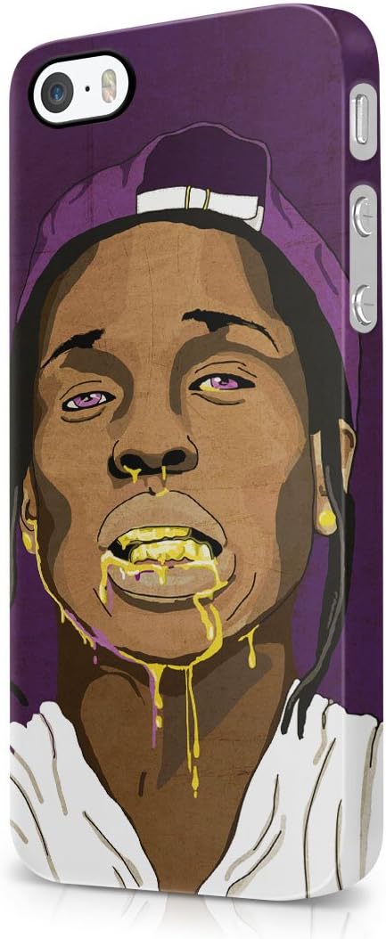 ASAP Rocky Mouth Full Of Gold Purple Swag iPhone 5, iPhone 5S Hard Plastic Phone Case Cover