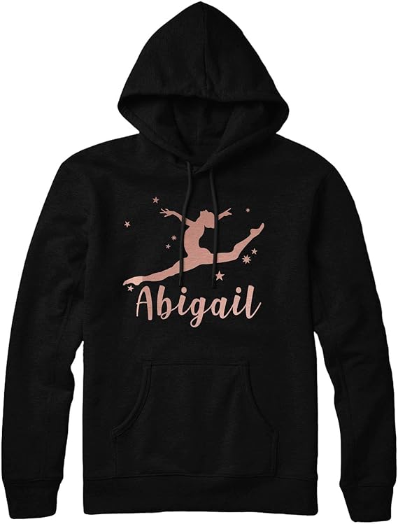 Personalised Girls Dancing Hoodie Dancer Ballet Group Birthday Present