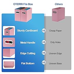 Oterri File Organizer, 2 Packs Small Storage