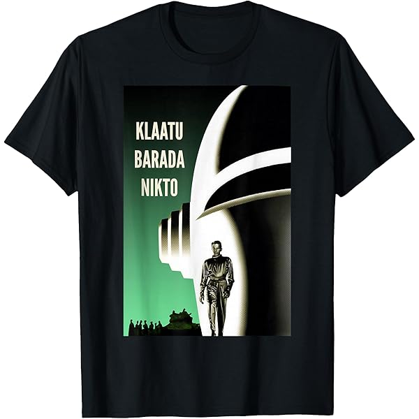 Amazon.com: Klaatu Barada Nikto Gort Robot SiFi T-Shirt : Clothing