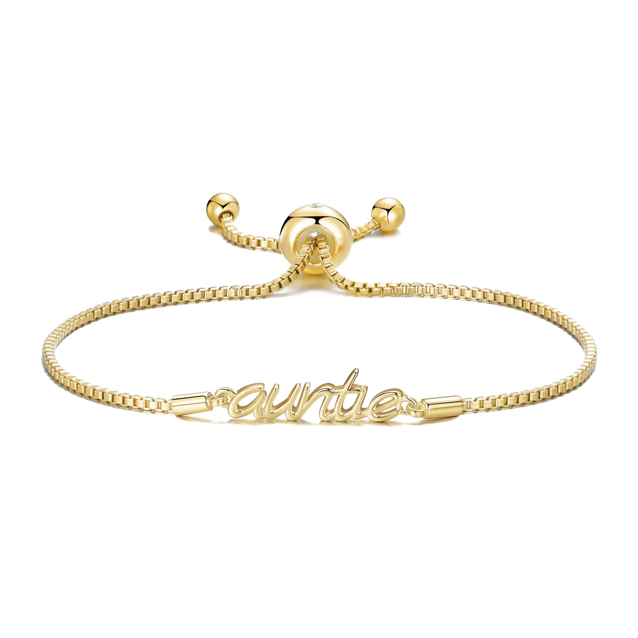 Philip Jones 18k Gold Plated Auntie Bracelet Created with Zircondia® Crystals