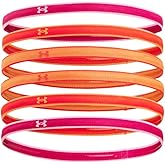 Under Armour Women's Standard Mini Headbands 6-Pack, (686) Astro Pink/Team Orange/Pink, 1 Count (Pack of 6)