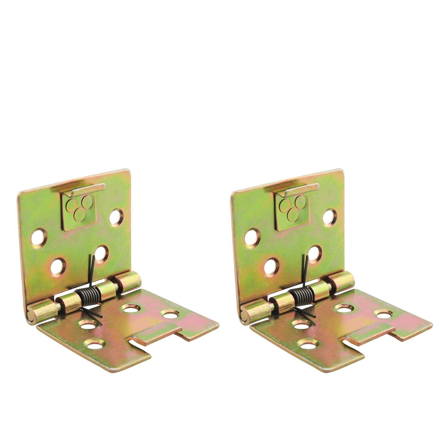 Photo 1 of JCBIZ 2PCS Color Zinc Metal Spring Loaded Hinge 90 Degree Self Opening Spring Hinge for Cabinets