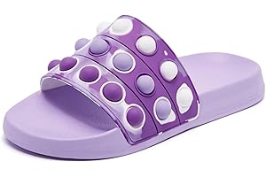 Eashi Slides For Kids,Boys Girls Sandals, Toddler Arch Support Slippers For House Shower Beach Non-Slip