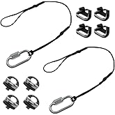 lyfLux 4-Piece Camera Accessory Kit: Neck Strap Screw Holders, Triangle Split Rings, Tether Safety Straps for DSLR & Mirrorless Cameras