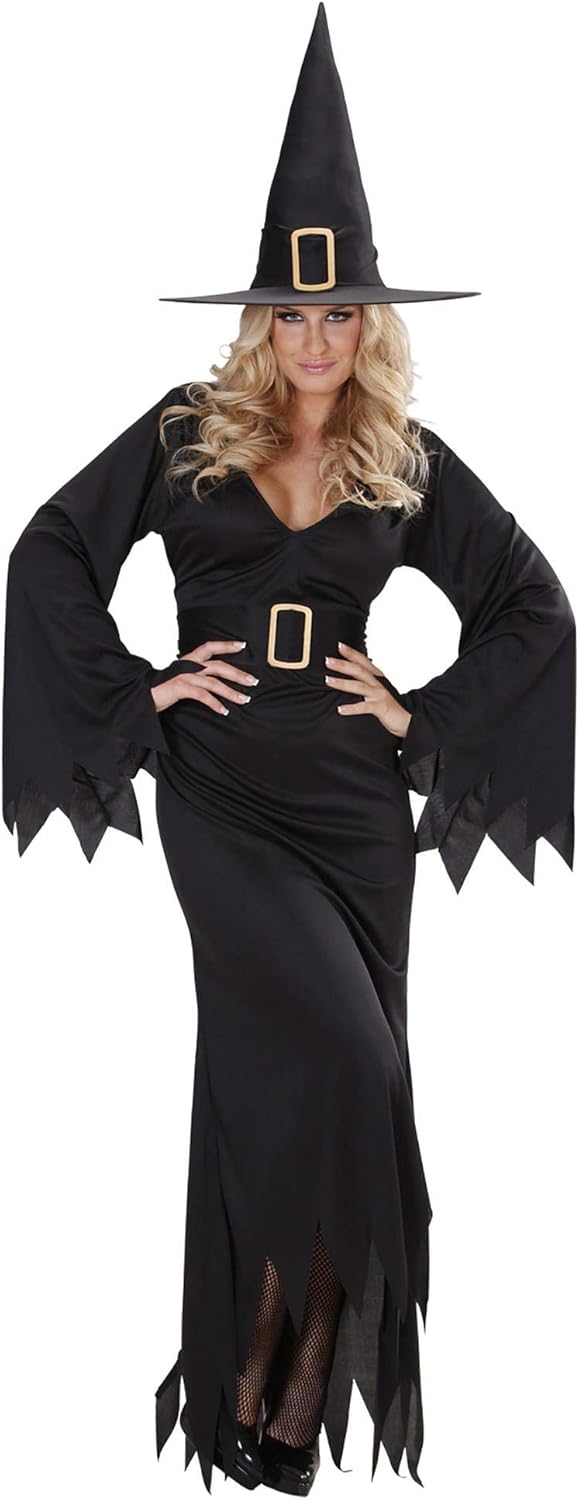 Ladies Elegant Witch Costume Medium UK 1012 for Spooky Witch Fancy