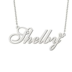 BYBWBL Shelby Name Pendant Necklace Silver Color