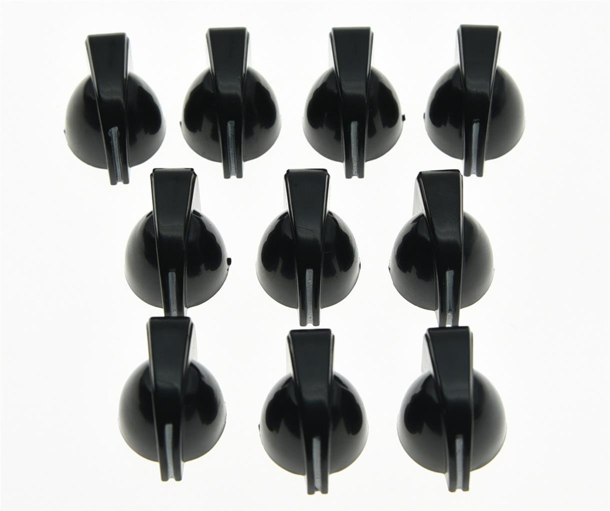 KAISH 50x Mini Chicken Head Knobs Guitar AMP Amplifier Knob Effect Pedal Knob Black