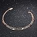 DIDa Heart Bracelet Rose Gold Bracelet for Women Adjustable Bracelet Bangle