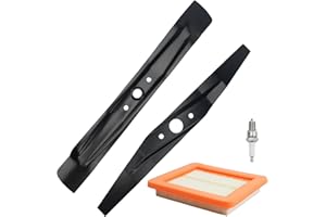 GOIPKO 72531-VR8-M00 21" Lawn Mower Blade Kit with Air Filter Spark Plug Fit for Honda HRN 216 HRN216 Lawn Mower Spare Parts 