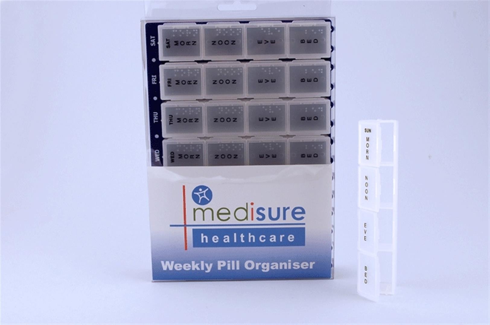 Medisure Large Weekly Pill Organiser 28 Compartments