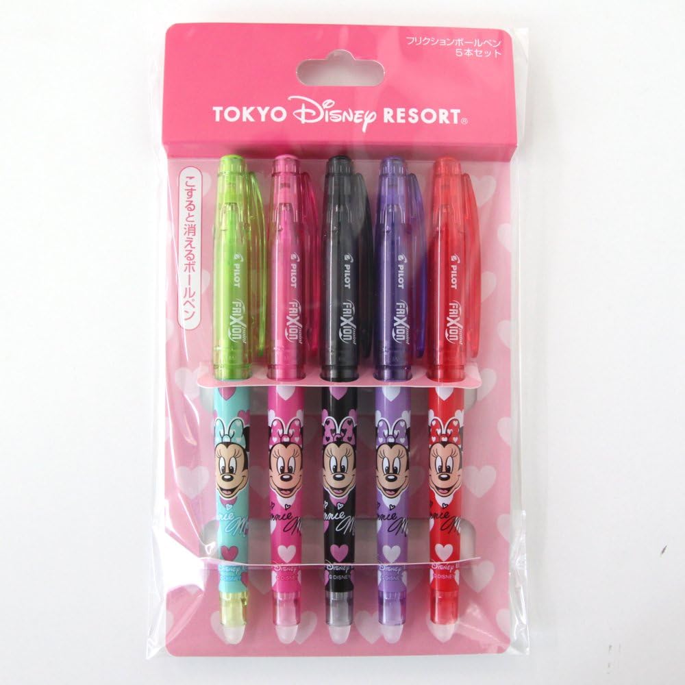 Amazon Co Jp ミニー ハート フリクション ボールペン 5本セット 東京 ディズニーリゾート 限定 おもちゃ