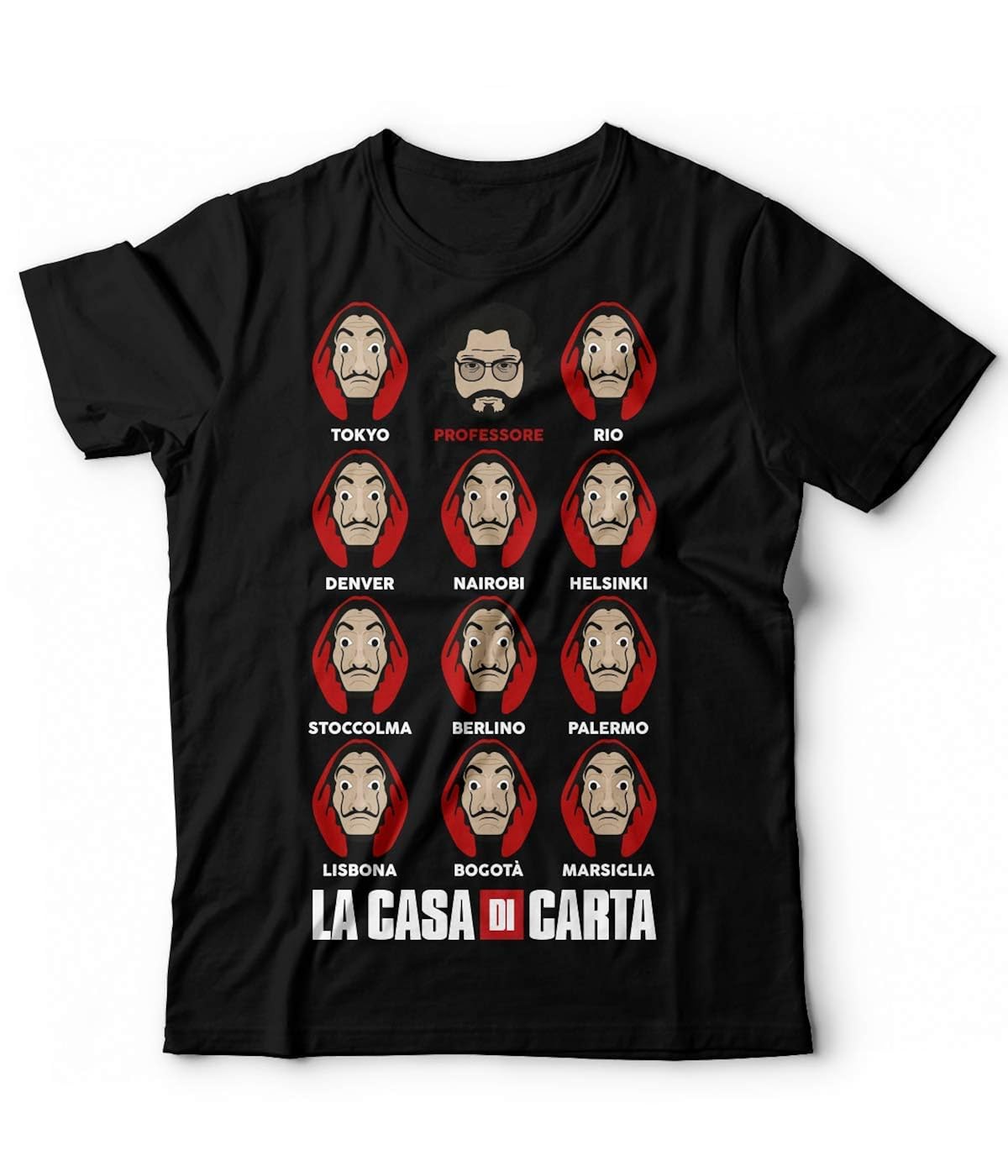 T Shirt Ispirata La Casa Di Carta Casa De Papel Tokyo Professore Netflix Tv Serie Tshirt Maglietta Berlino Terza Stagione