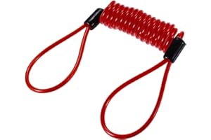REPAIROCK Disk Brake Lock Motorcycle Alarm Disc Lock Security Reminder Cable Tool for Scooter Motorcycle Bike Brake Disc Red 