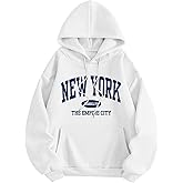 Hilinker Womens Graphic Hoodies Drawstring Long Sleeve Sweatshirt with Pocket Pullover