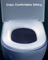 Pipishell D Shape Soft Close Toilet Seat with Quick Release Hinges White view 6