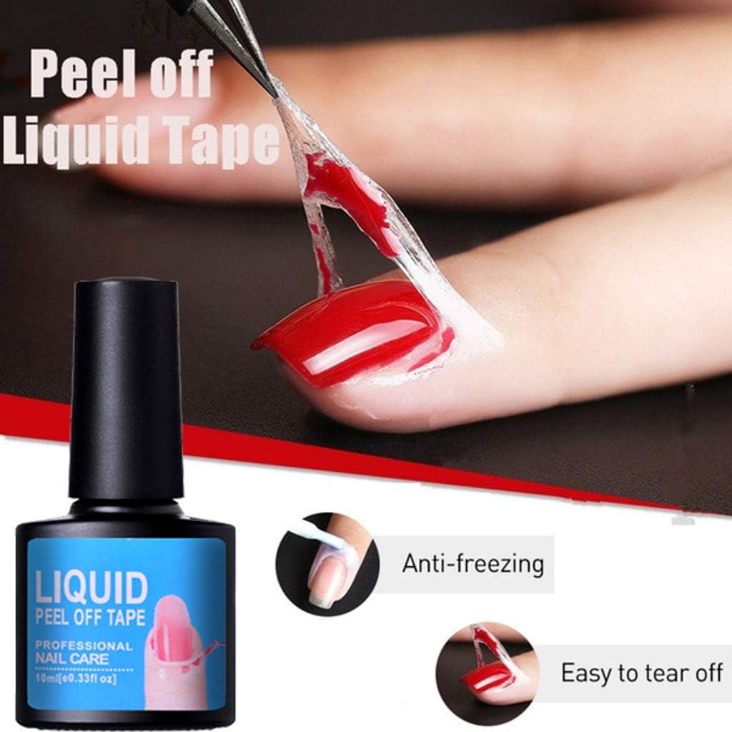 Nail Anti-Spillover Glue, Nail Polish Glue Skin Care Glue Tearable, Skin Protected Peel Off Nail Polish Glue Anti-Overflow Lubricating Grease Base Coat Liquid Tape, Nail Art Tool