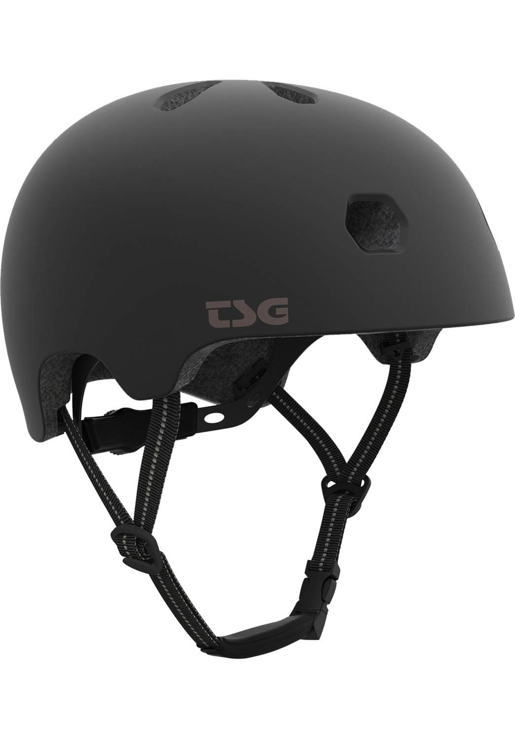 TSG Meta Solid Colour 750123 Adults' Half Shell Helmet, Satin Black, XXS/XS
