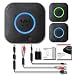 1Mii B06 Plus Bluetooth Receiver, HIFI Wireless Audio Adapter, Bluetooth 4.2 Receiver with 3D Surround aptX Low Latency for Home Music Streaming Stereo System (Upgraded With Power Adapter) primary