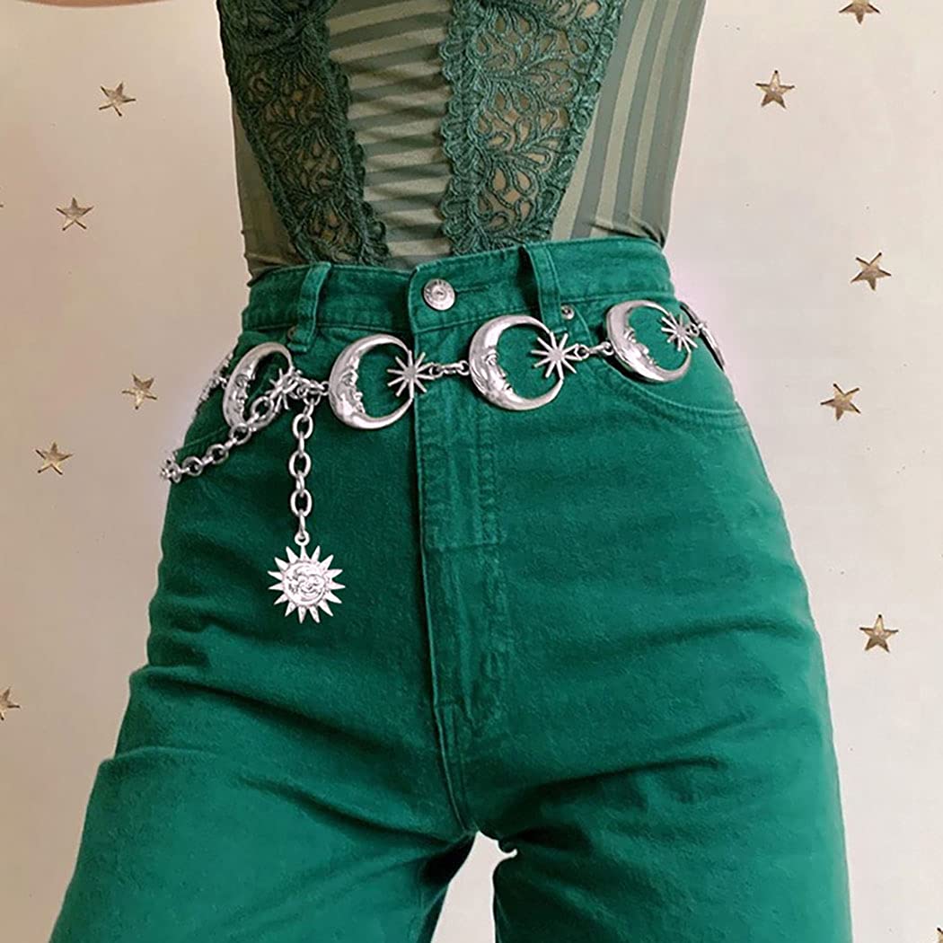 Moon Star Metal Waist Chain